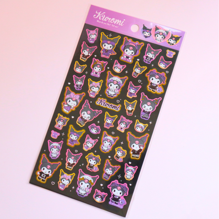 Sanrio Gold Accent Sticker Sheet Kuromi Collection (Sanrio)