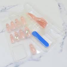 Press-On Nails Pink Magnet 24pcs (KAMIO)