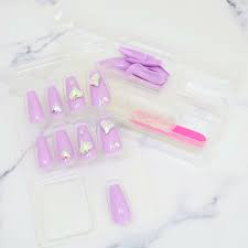 Press-On Nails Heart 24pcs (KAMIO)