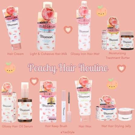 Momori Peach Rich Moist & Cohesive Hair Cream 150g (DARIYA)