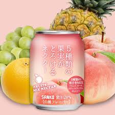 White Peach Mixed Fruit Nectar 280ml (SANKO)
