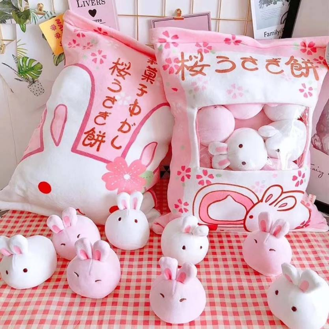 Plushy Bag Sakura Mochi Bunny 43cm