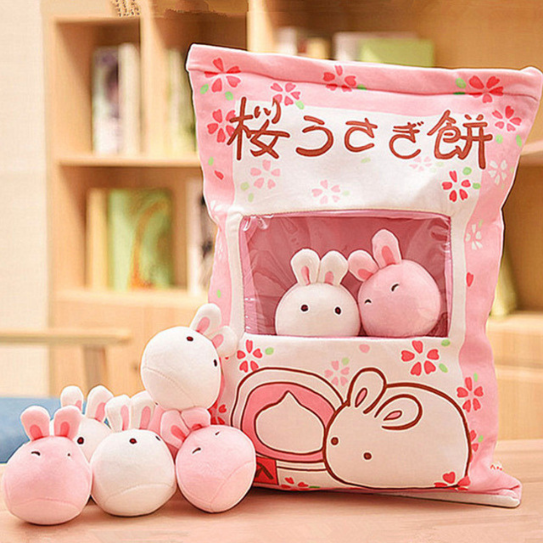 Plushy Bag Sakura Mochi Bunny 43cm