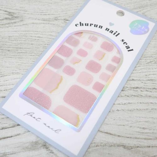 Pedicure Stickers Simple Pink (KAMIO JAPAN)