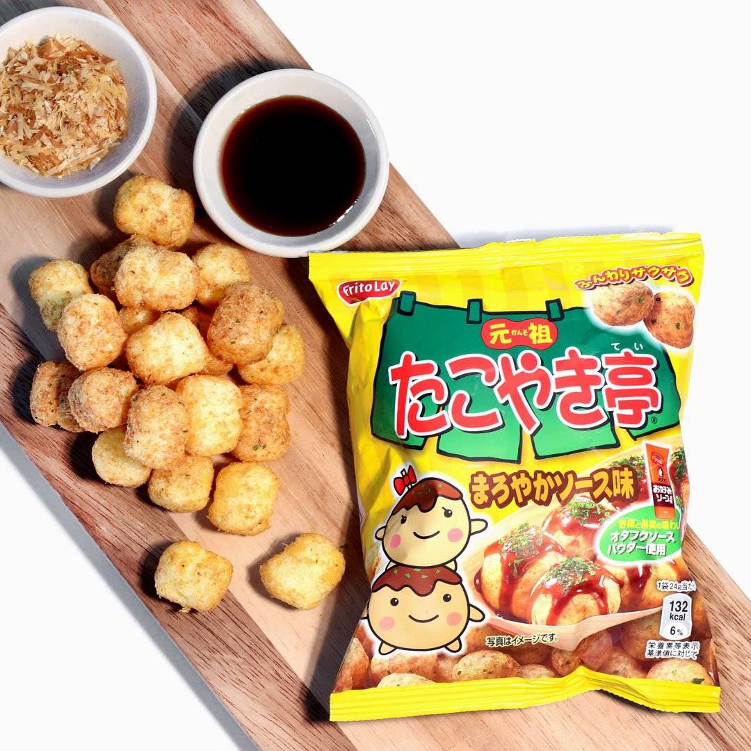 Corn Snacks Takoyaki-tei Mild Sauce Flavor Ganso 55g (Frito Lay)
