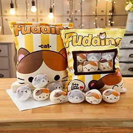 Plushy Bag Pudding Kittens 43cm