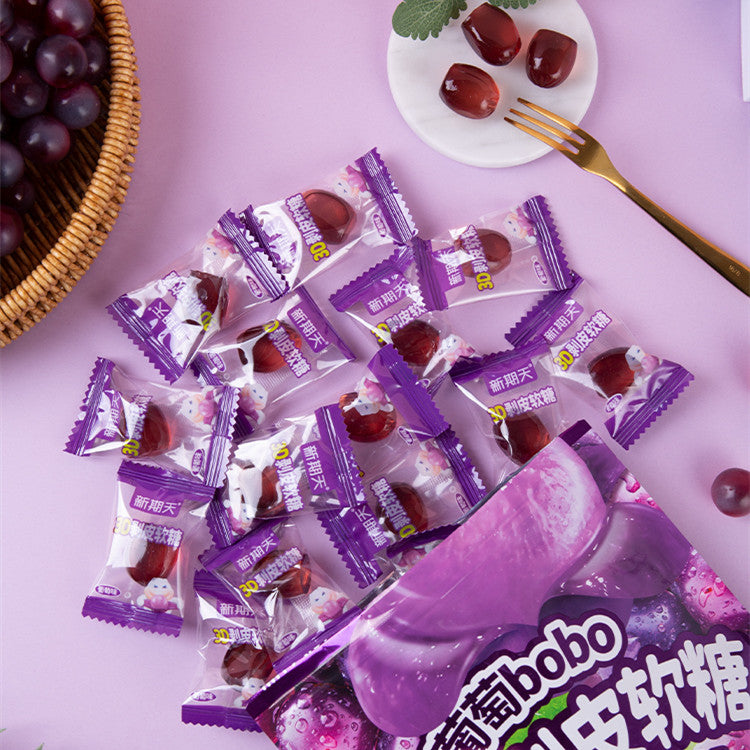 3D Grape Peelable Gummy Candy 130g (XINQITIAN)