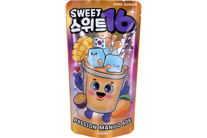 Pouch Drink Passion Mango Ade 200ml (Sweet16)