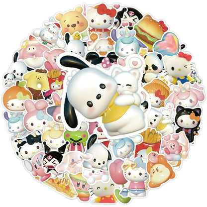 Sticker Flakes Sanrio Friends