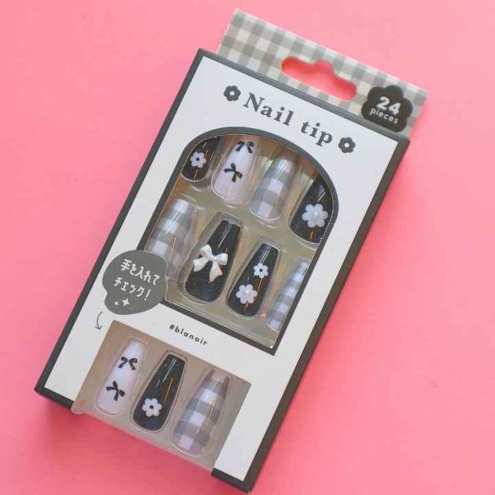 Press-On Nails Blanoir 24pcs (KAMIO)