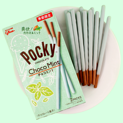 Glico Pocky Choco Mint 82g (GLICO)