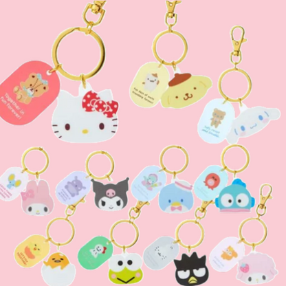 Sanrio Acrylic Face Shaped Keychain (SANRIO)