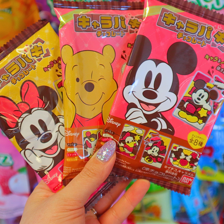 Disney Characters Paki Chocolate w/Wheat Puff 27g (BANDAI)