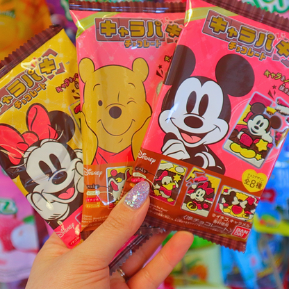Disney Characters Paki Chocolate w/Wheat Puff 27g (BANDAI)
