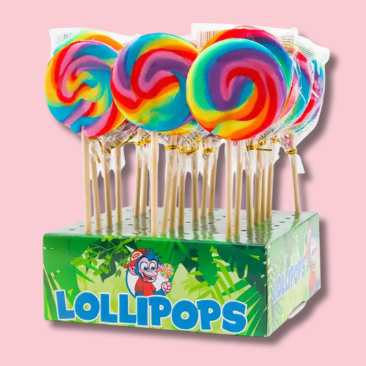 Kjærlighet på Pinne Spiral rainbow 80g (Lollipops)
