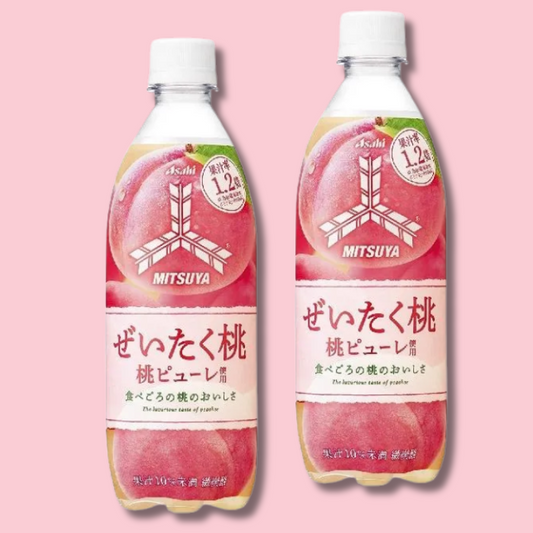 Mitsuya Cider Luxurious Peach 10% Puree 500ml (ASAHI)