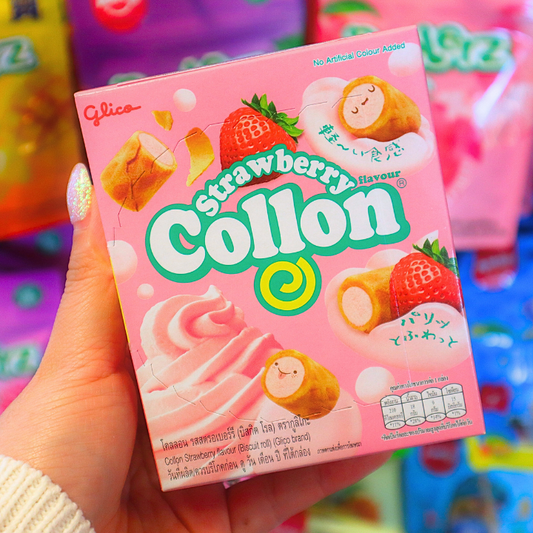 Collon Strawberry Biscuit Roll 46g (GLICO) DATOVARE