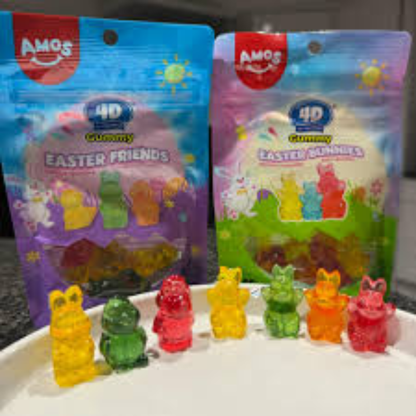 4D Gummy Easter Friends 65g (AMOS)