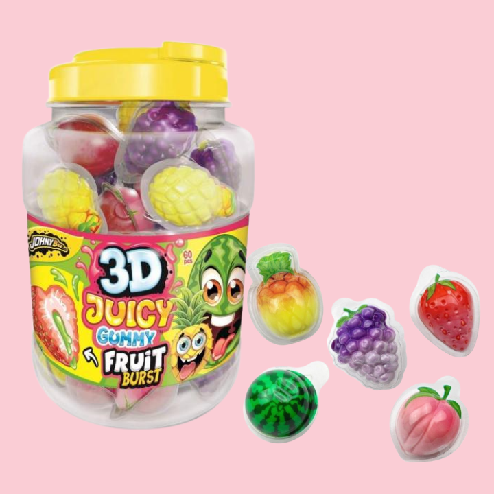 3D Juicy Gummy Fruit Burst 18g (JOHNY BEE)