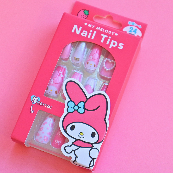 Sanrio Press-On Nails My Melody 24pcs (KAMIO)