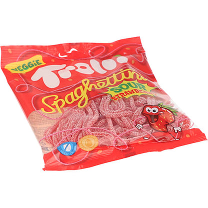 Spaghettini Strawberry Sour 100g (TROLLI)