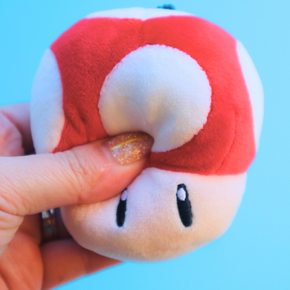 Mario Cart Mocchi Ball Chain Mascot Dash Mushroom (Takara Tomy A.R.T.S)