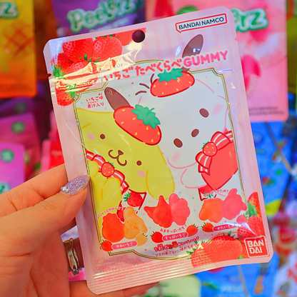 Sanrio Characters Strawberry Taste Test Gummies 38g (BANDAI)