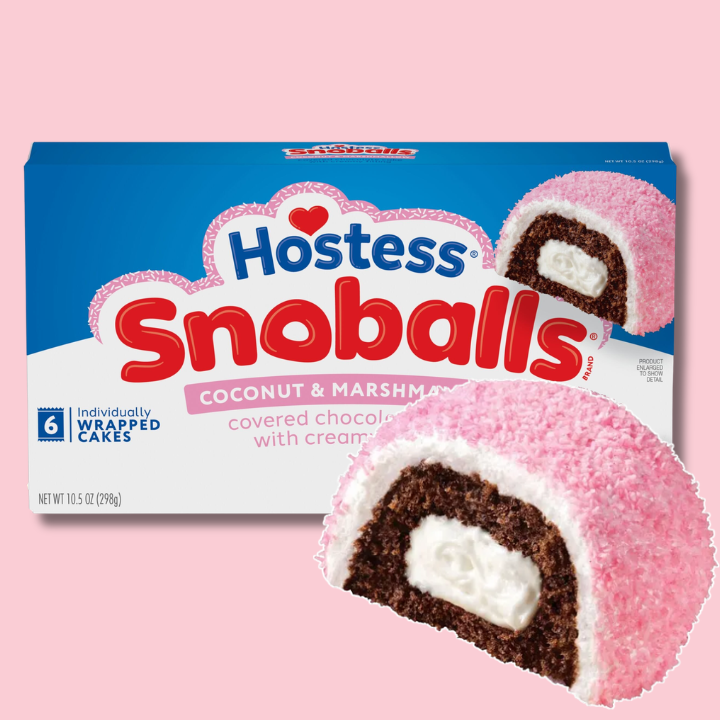 Snoballs Snack Cake 298.2g 6 stk (HOSTESS)