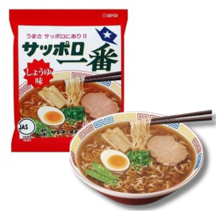 Sapporo Ichiban Soy Sauce Ramen 92g (SANYO)