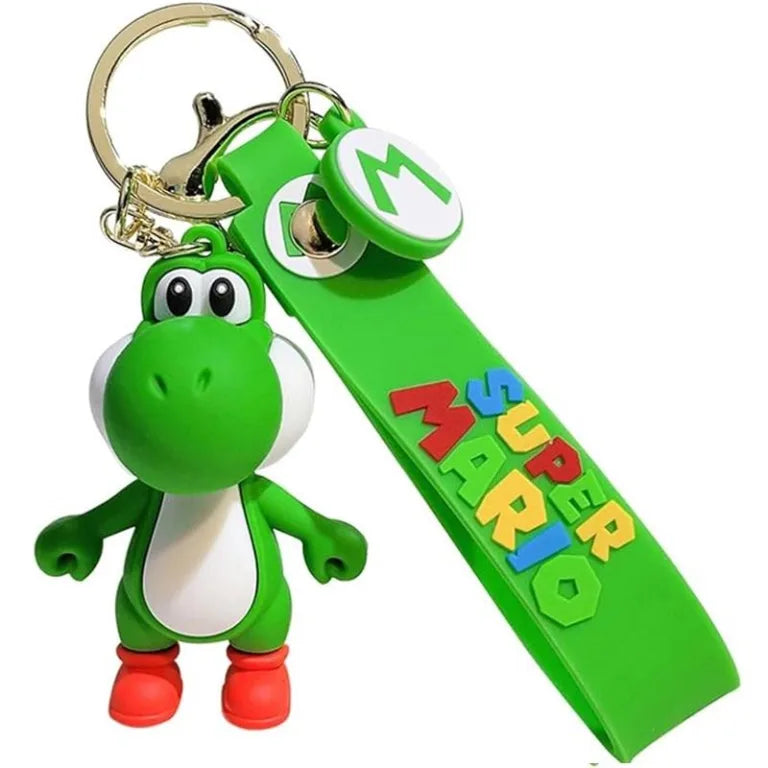 Super Mario PVC Figure & Charm Keychain Yoshi