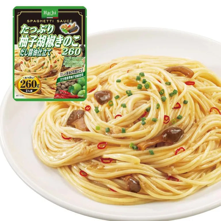 Instant Spaghetti Sauce Yuzu Kosho & Mushrooms Dashi Shoyu 260g (HACHI)