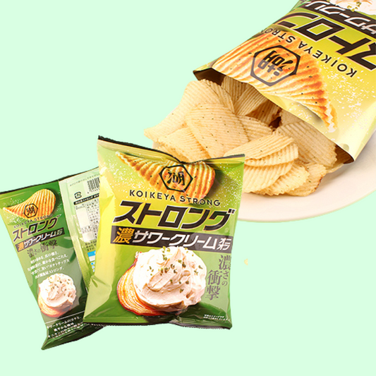 Strong Rich Potato Chips Sour Cream & Onion 53g (KOIKEYA)