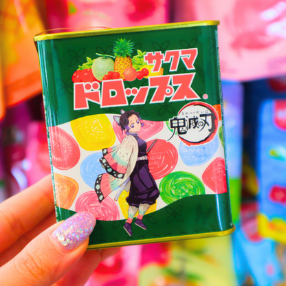 Limited Edition!!! Demon Slayer Drops Mixed Juice Candy Can 80g (SAKUMA)