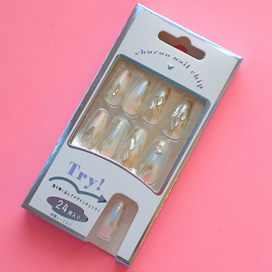 Press-On Nails Nuance Color 24pcs (KAMIO)