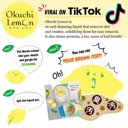 Okuchi Lemon Mouthwash w/Lemon Flavor 11ml x 5pcs (Bitatto Japan)