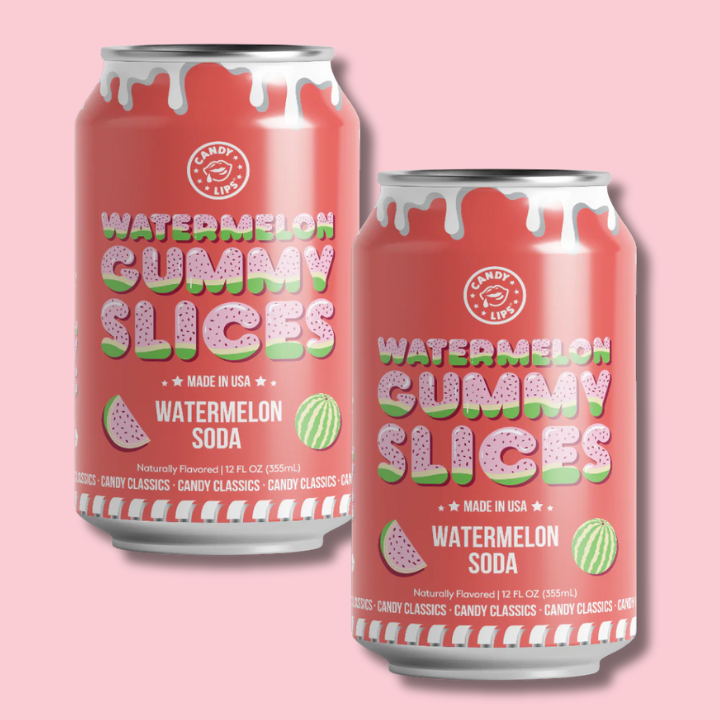 Candy Lips Watermelon Gummy Slices 355ml