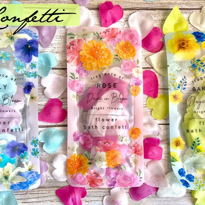 Daiys in Bloom Flower Bath Confetti Gardenia 10g