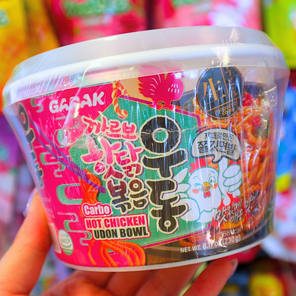 Instant Carbo Hot Chicken Udon Bowl 230g (GARAK)
