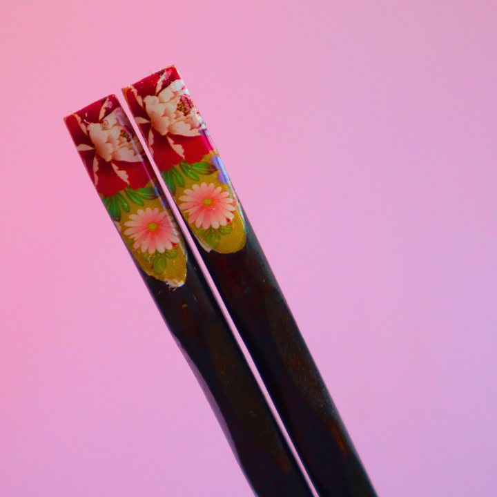 Chopsticks Premium Coating Peony Top (23cm)