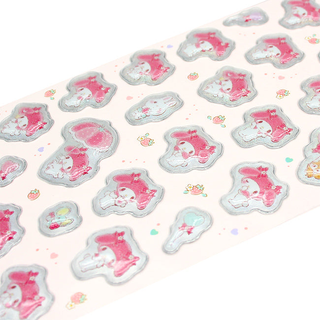 Sanrio Puffy 3D Sticker Sheet My Melody Strawberry World (Sanrio)