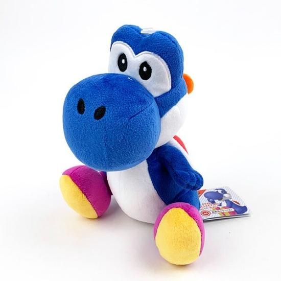 Super Mario All-Star Collection Plushie Blue Yoshi 20cm (SANEI)
