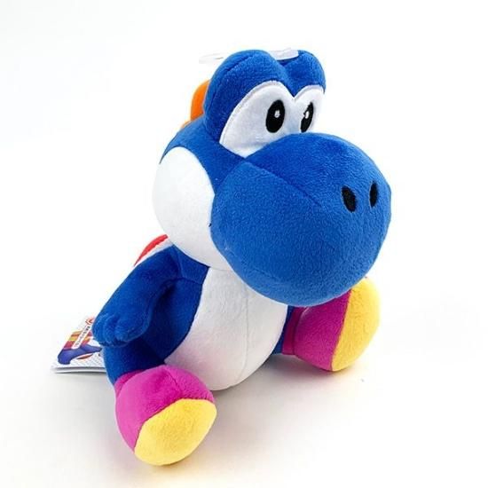 Super Mario All-Star Collection Plushie Blue Yoshi 20cm (SANEI)
