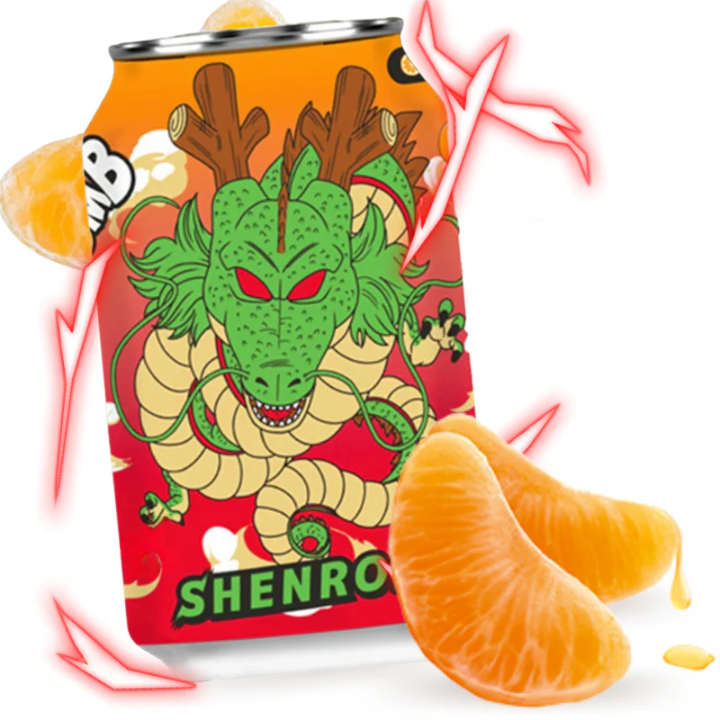 Dragon Ball Sparkling Water Shenlong Orange Flavour 330ml (OCEAN BOMB)
