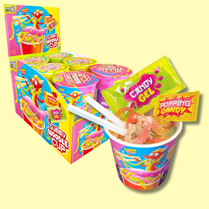 Gummy Noodle Cup 65g (Sweet Flash)