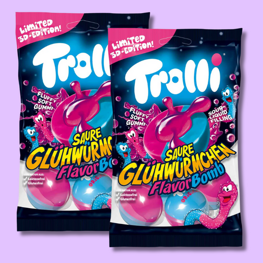 Flavorbomb Sour Glowworms Flavor 75g (TROLLI)