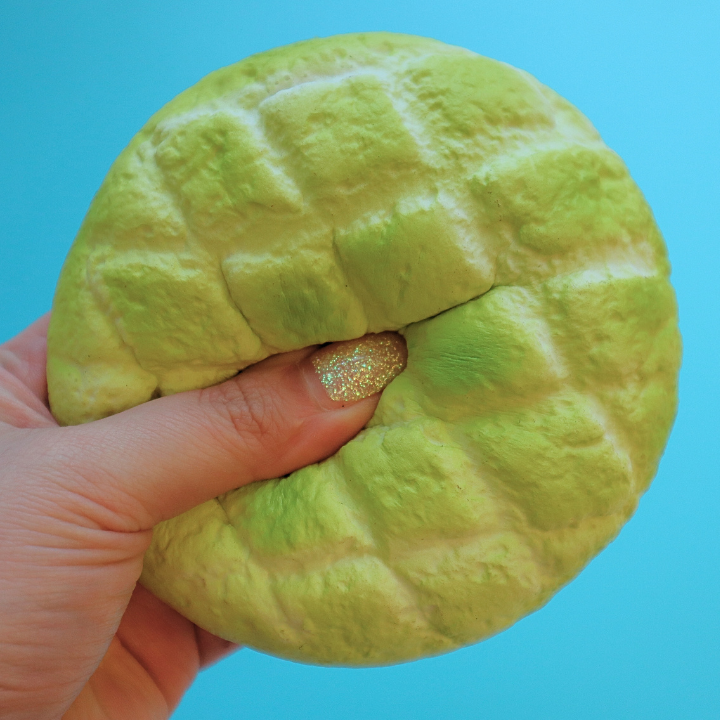 Scented Squishy Melon-Pan Matcha