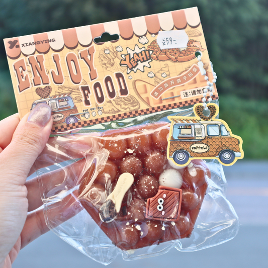 Taba Squishy Chocolate Bubble Waffle