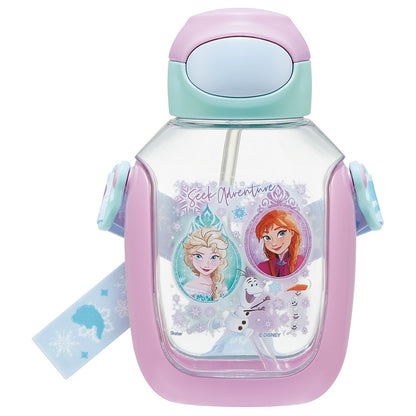 Disney Frozen One Push Straw Water Bottle 530ml (SKATER)