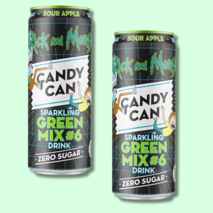 Candy Can Rick & Morty Sparkling Green Mix NO SUGAR #6 330ml