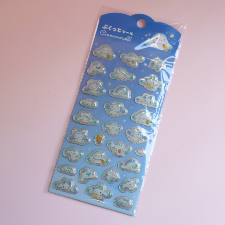 Sanrio Puffy 3D Sticker Sheet Cinnamoroll Sweet Dream (Sanrio)